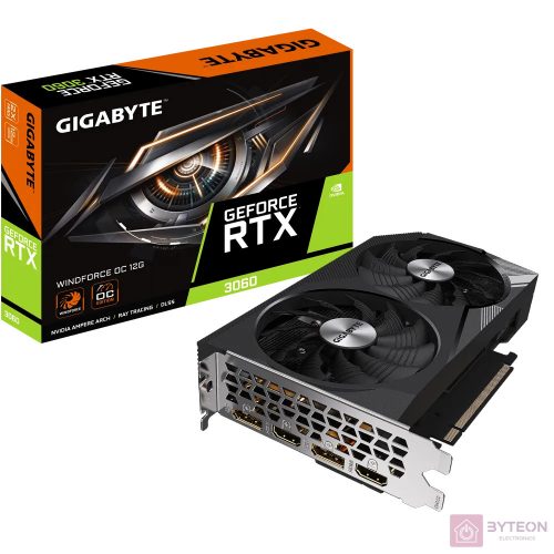 GIGABYTE GeForce RTX 3060 WINDFORCE OC 12G 2xDP 2xHDMI