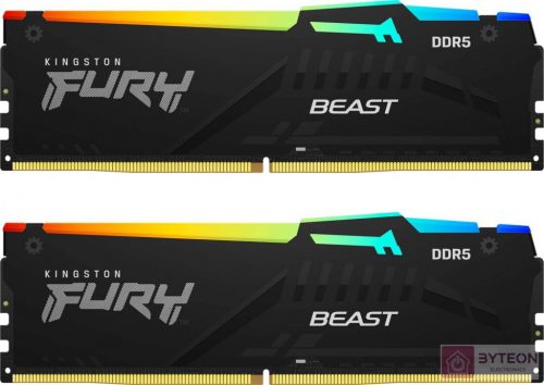 KINGSTON 64GB 5600MHz DDR5 CL40 DIMM Kit of 2 FURY Beast RGB