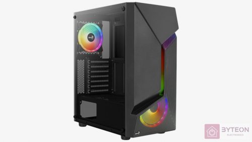 Számítógépház Aerocool Scape v2 FRGB ATX Fekete Edzett üveg