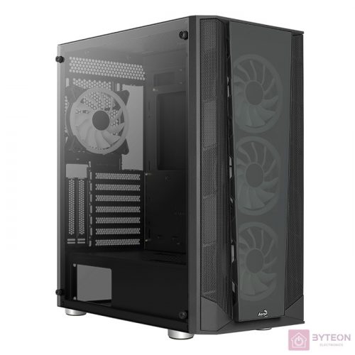 Számítógépház Aerocool Prism v2 FRGB ATX Fekete Edzett üveg