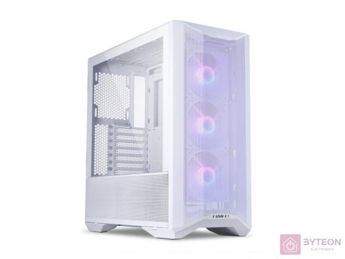 Számítógépház Lian Li LANCOOL II Mesh C Snow Edition RGB ATX Fehér Edzett üveg