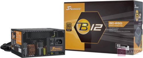 Tápegység Seasonic B12 BC-650 650W 12cm ATX BOX 80+ Bronz