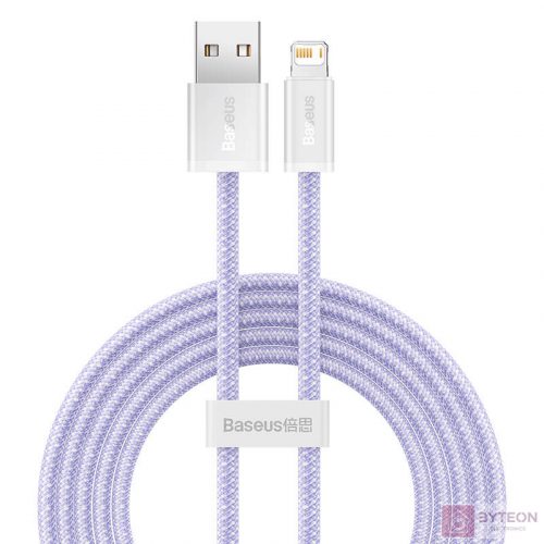 Baseus Dynamic 2 USB - Lightning töltőkábel, 2.4A, 2m (lila)