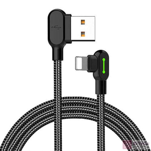 USB to Lightning cable, Mcdodo CA-4673, angled, 1.8m (black)