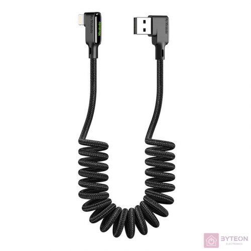 USB to Lightning cable, Mcdodo CA-7300, angled, 1.8m (black)