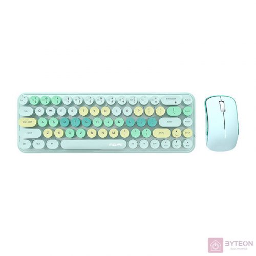 Wireless keyboard + mouse set MOFII Bean 2.4G (Green)