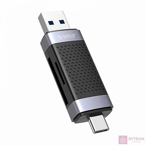 Orico CD2D-AC2-BK-EP TF/SD memory card reader, USB + USB-C (black)