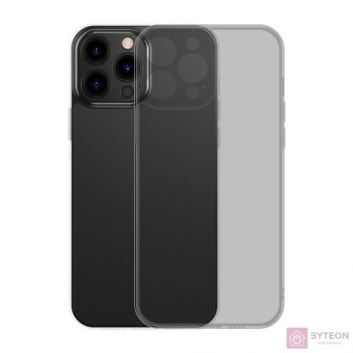 Baseus Frosted Glass Case for iPhone 13 PRO (black) + tempered glass