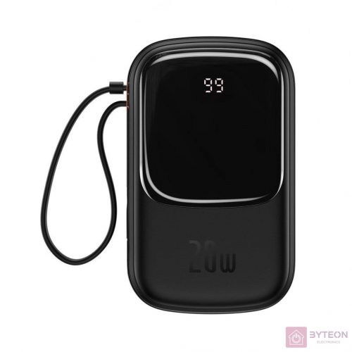 Powerbank Baseus Qpow PRO with cable, 20000mAh, 20W (Black)