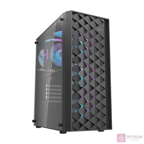 Darkflash DK351 computer case + 4 fans (black)