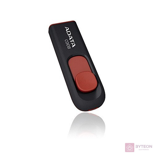 Adata C008 16GB (USB2.0) - Fekete/Piros