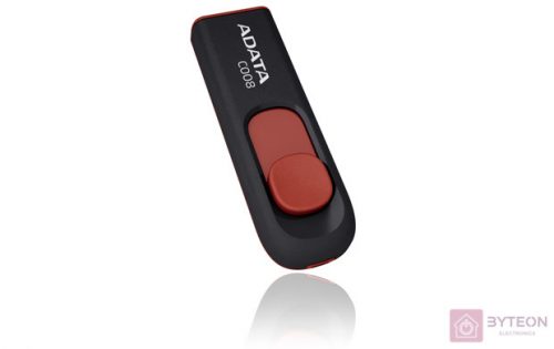 Adata C008 64GB (USB2.0) - Fekete/Piros