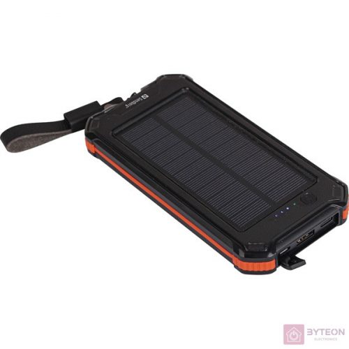 Sandberg 3in1 Solar Power Bank 10000mAh - Fekete