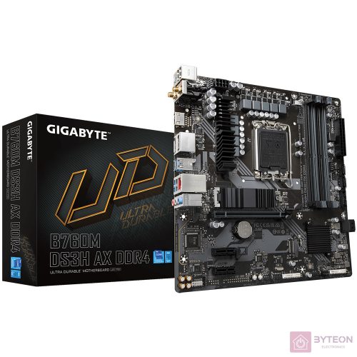 Gigabyte B760M DS3H AX DDR4 Alaplap