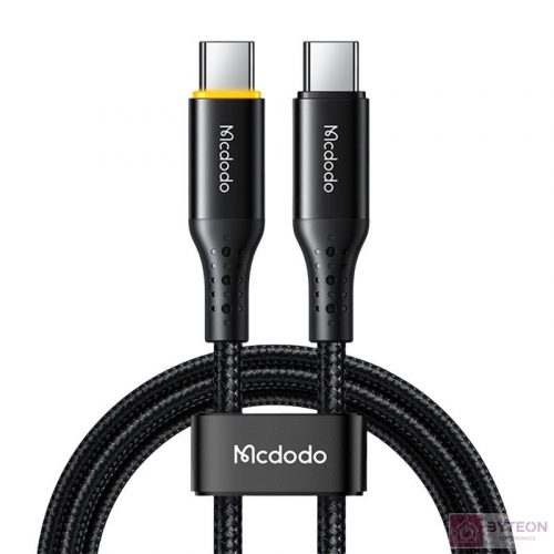 Mcdodo CA-3461 USB-C apa - USB-C apa 2.0 Adat és töltőkábel - Fekete (1.8m)