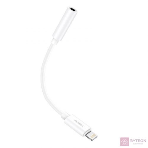 Audio cable 3.5mm jack to iPhone Foneng BM20 (white)