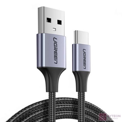 USB-USB-C QC3.0 UGREEN kábel 1 m alumínium csatlakozóval (fekete)