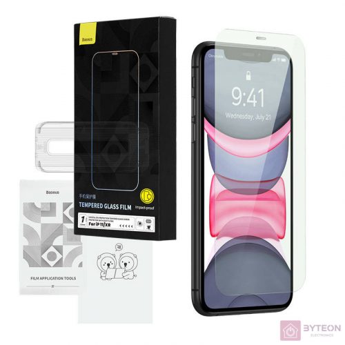 Tempered glass Baseus Crystal Eye 0.3 mm for iPhone 11/XR