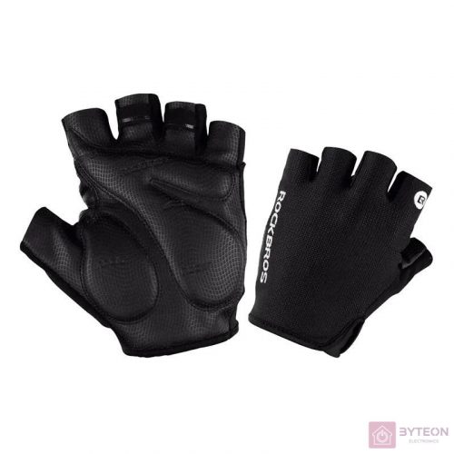 Bicycle half finger gloves Rockbros S106BK-M Size: M (black)