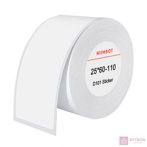 Thermal labels Niimbot stickers 25x60 mm, 110 pcs (White)