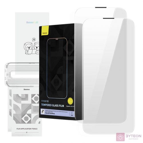 Tempered Glass Baseus Corning for iPhone 14 Pro with built-in dust filter