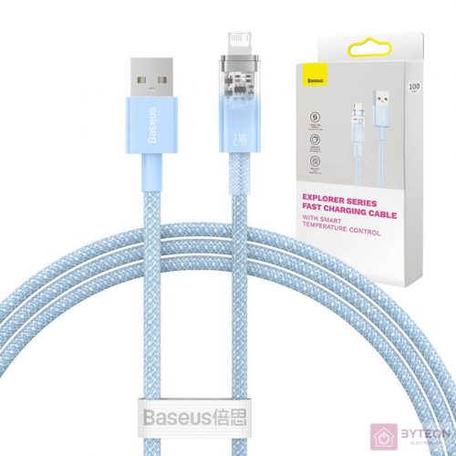 Fast Charging Cable Baseus Explorer USB to Lightning 2.4A 1M (blue)