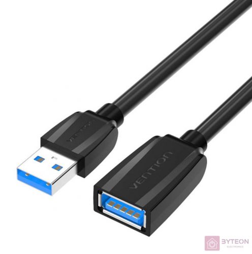 Extension Cable USB 3.0, male USB to female USB, Vention 1.5m (Black)