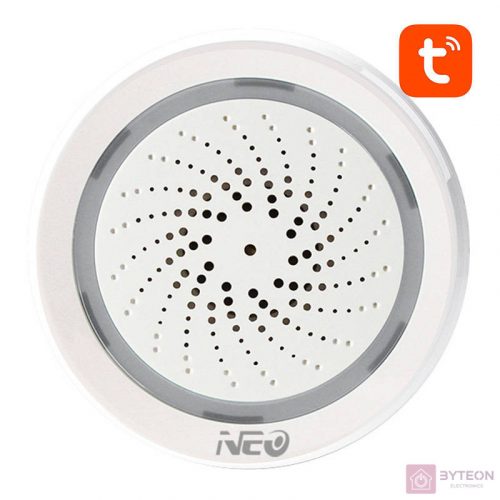 Smart Alarm Siren WiFi NEO NAS-AB02WT with Humidity Temperature Sensor TUYA