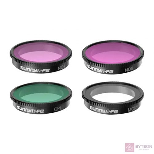 Set of 4 filters MCUV+CPL+ND4+ND8 Sunnylife for Insta360 GO 3/2