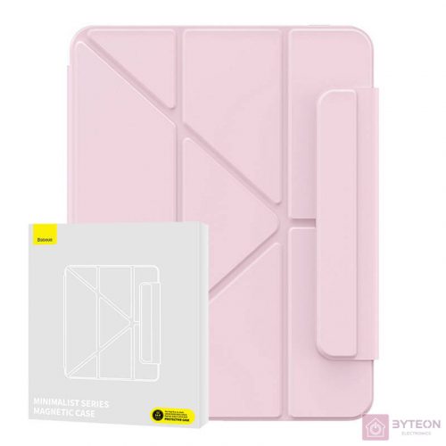 Baseus Minimalist mágneses tok Pad Air4/Air5 10.9?/Pad Pro 11? (baby pink)