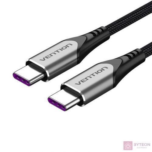 USB-C to USB-C Charging Cable, Vention TAEHF, PD 5A, 1m (black)