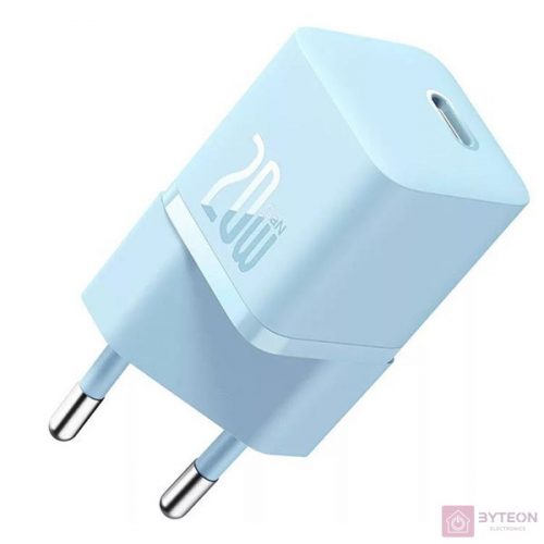 Mini wall charger Baseus GaN5 20W (blue)