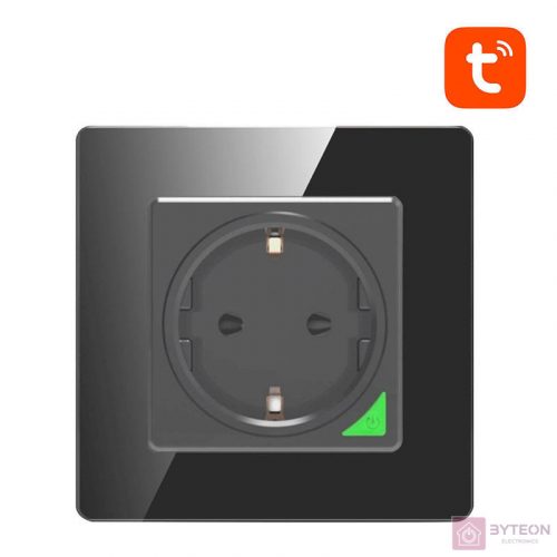 Smart WiFi Wall Socket Avatto N-WOT10-EU-B TUYA (black)