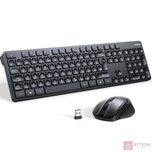 Ergonomic Mouse and Wireless Keyboard Combo UGREEN MK006 (Black)