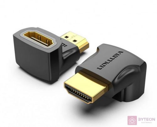 HDMI Adapter Vention AIOB0 90 Degree Male to Female (Black)