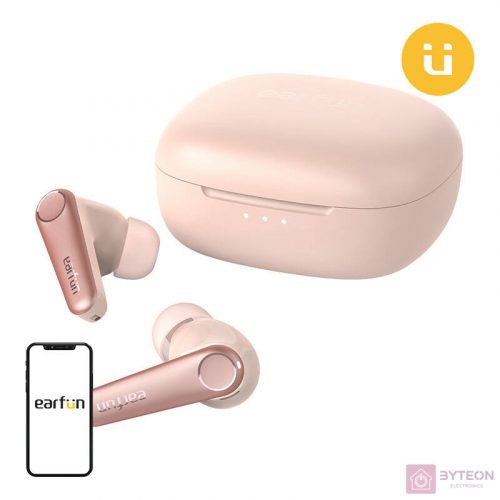 Fejhallgató TWS EarFun Air Pro 3, ANC (rózsaszín)