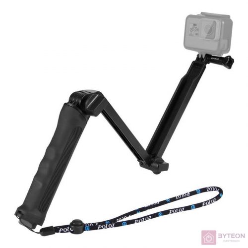 Folding Stick Selfie Stick/Tripod PU202 black