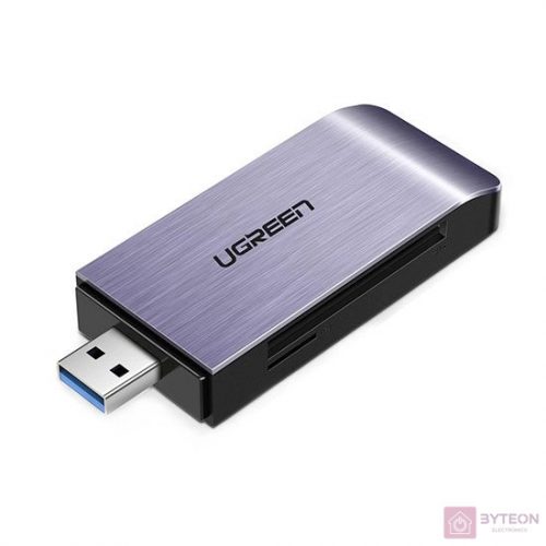 UGREEN 4 az 1-ben USB adapter  SD + microSD kártyaolvasó (ezüst)