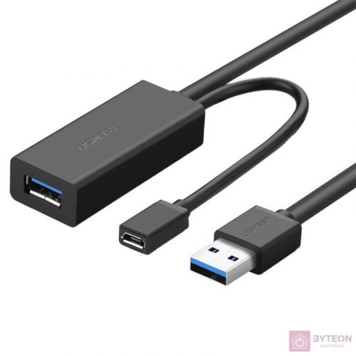 UGREEN  USB 3.0 Hosszabbító kábel, 10m (fekete)