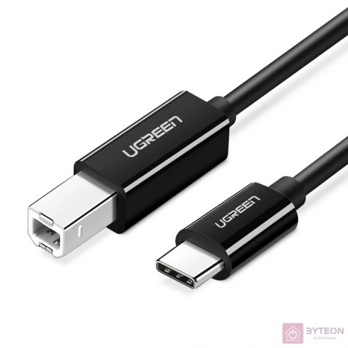 UGREEN US241 CB USB 2.0 kábel nyomtatóhoz, 2 m (fekete)