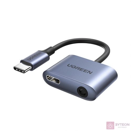 UGREEN CM231 Audioadapter USB-C - mini jack 3.5mm (szürke)