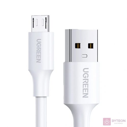 USB-Mikro USB-kábel UGREEN QC 3.0 2,4A 1m (fehér)