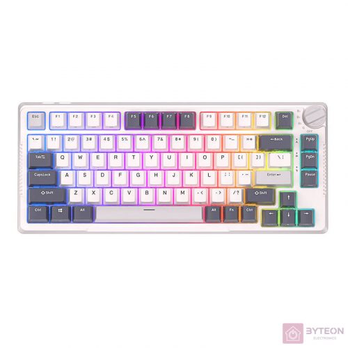 Mechanical keyboard Royal Kludge RKH81 RGB, Sky cyan switch (white)