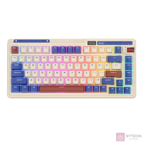 Mechanical keyboard Royal Kludge KZZI K75 pro RGB, Moment Switch (retro blue)