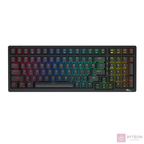 Mechanical keyboard Royal Kludge RK98 RGB, Red switch (black)