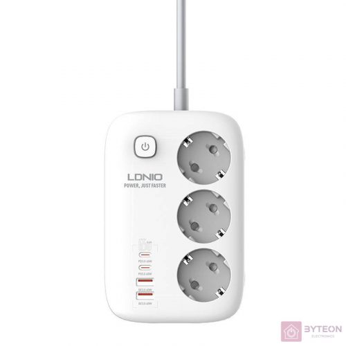 Power Strip GaN LDNIO SE3436 65W white