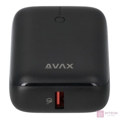 AVAX PB105B MINI 10000mAh Type C/PD 20W+QC 22.5W gyorstöltő fekete powerbank