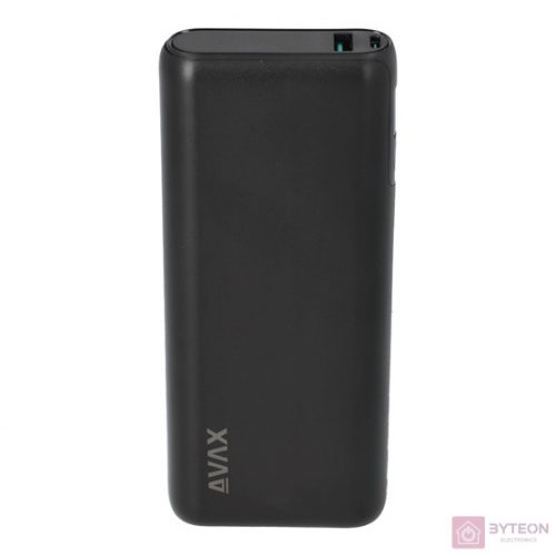 AVAX PB202B VITALITY 20000mAh Type C/PD 65W+QC18W gyorstöltő fekete powerbank