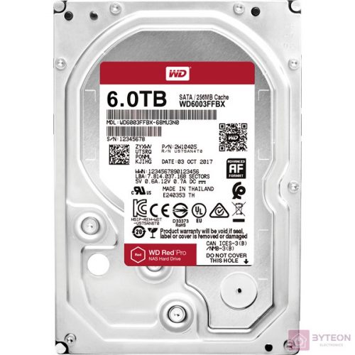 WD Red Pro 6TB [3.5"/256MB/7200/SATA3]