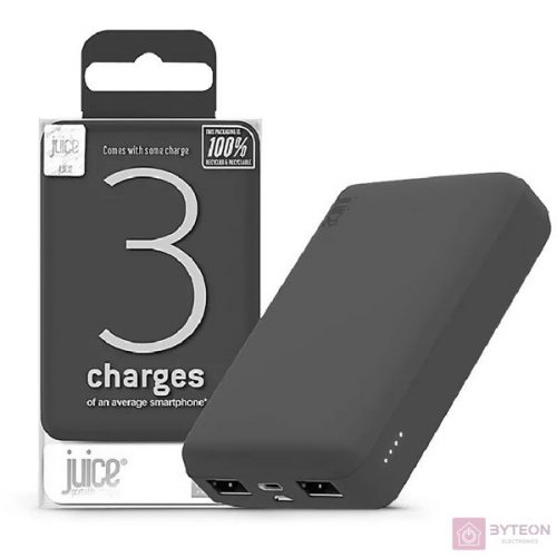 Juice JUI-PBANK-3-ECO-GRY ECO 3 10000mAh 15W szürke power bank